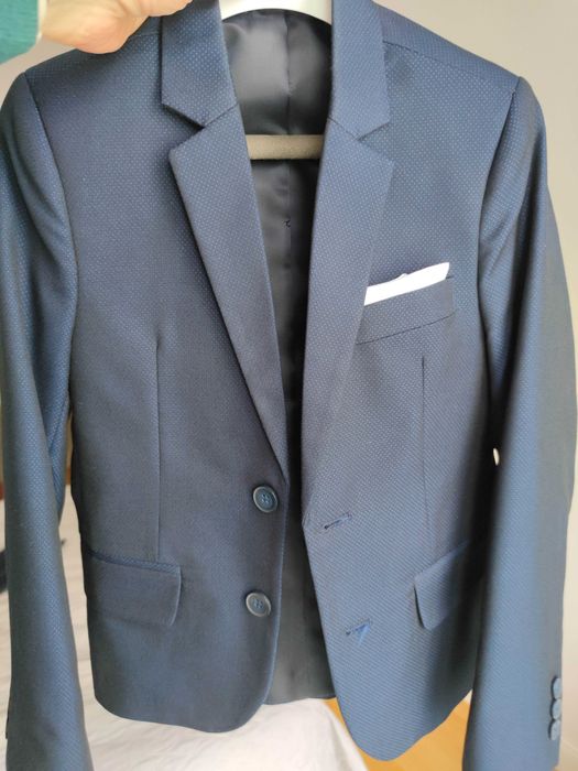 Garnitur marki Stan dar 128 ale jak 134 granatowy