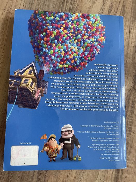Disney Pixar Odlot książka