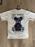 OFF-WHITE luksusowy biały t-shirt QR Certilogo roz XL Wrocław