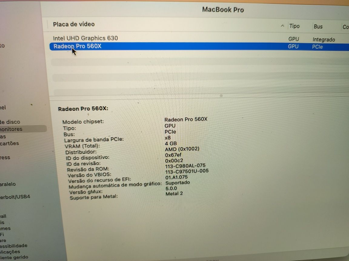 MacBook Pro 15" 2019 i9 16GB 500GB SSD + Software Pro Impecável