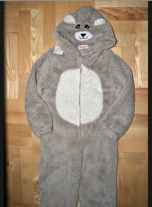 64^ Miś niedźwiedź pluszowy strój piżama przebranie 6/7 Lat_116/122 cm