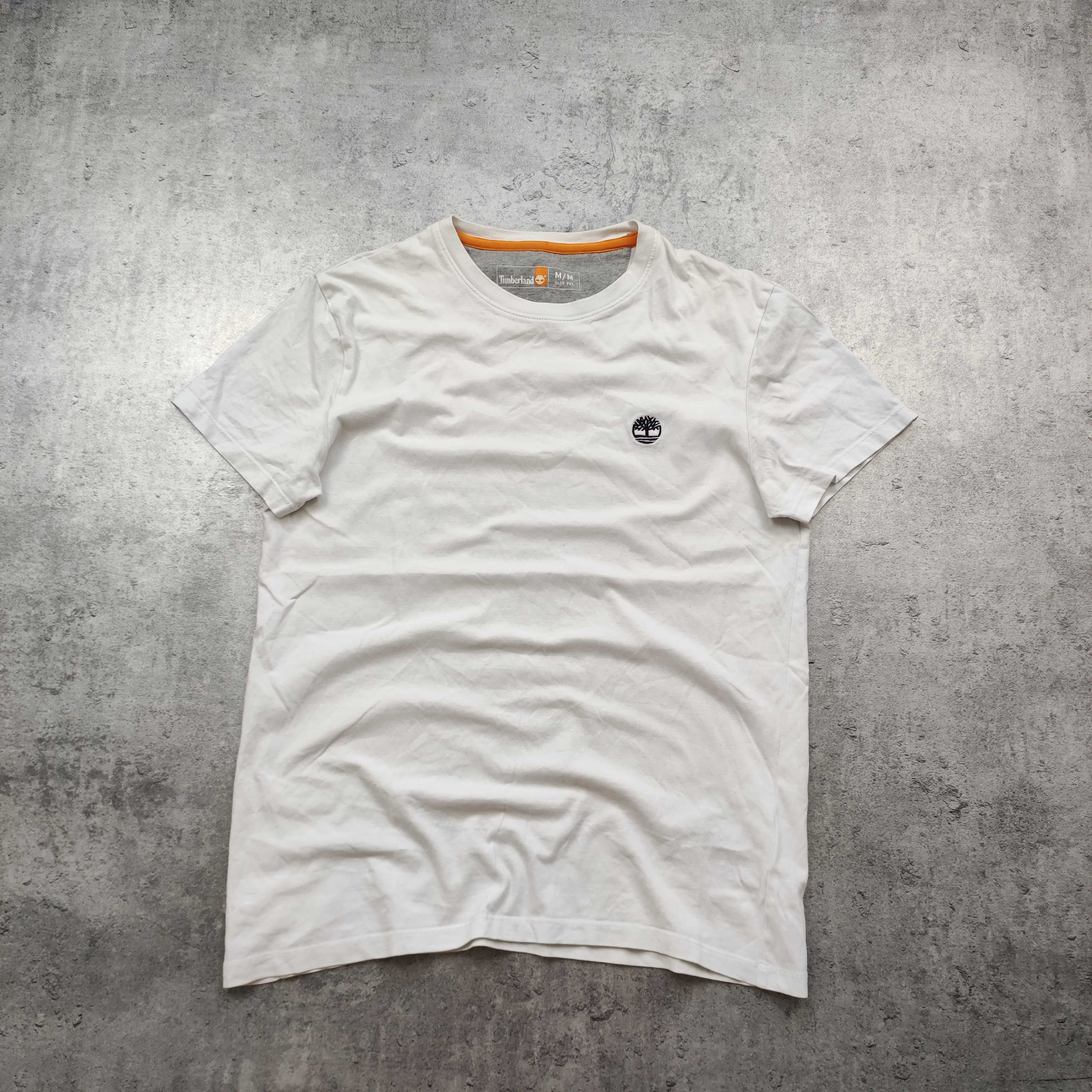 MĘSKA Elegancka PREMIUM Bawełna Casual Haft Logo Timberland Koszulka