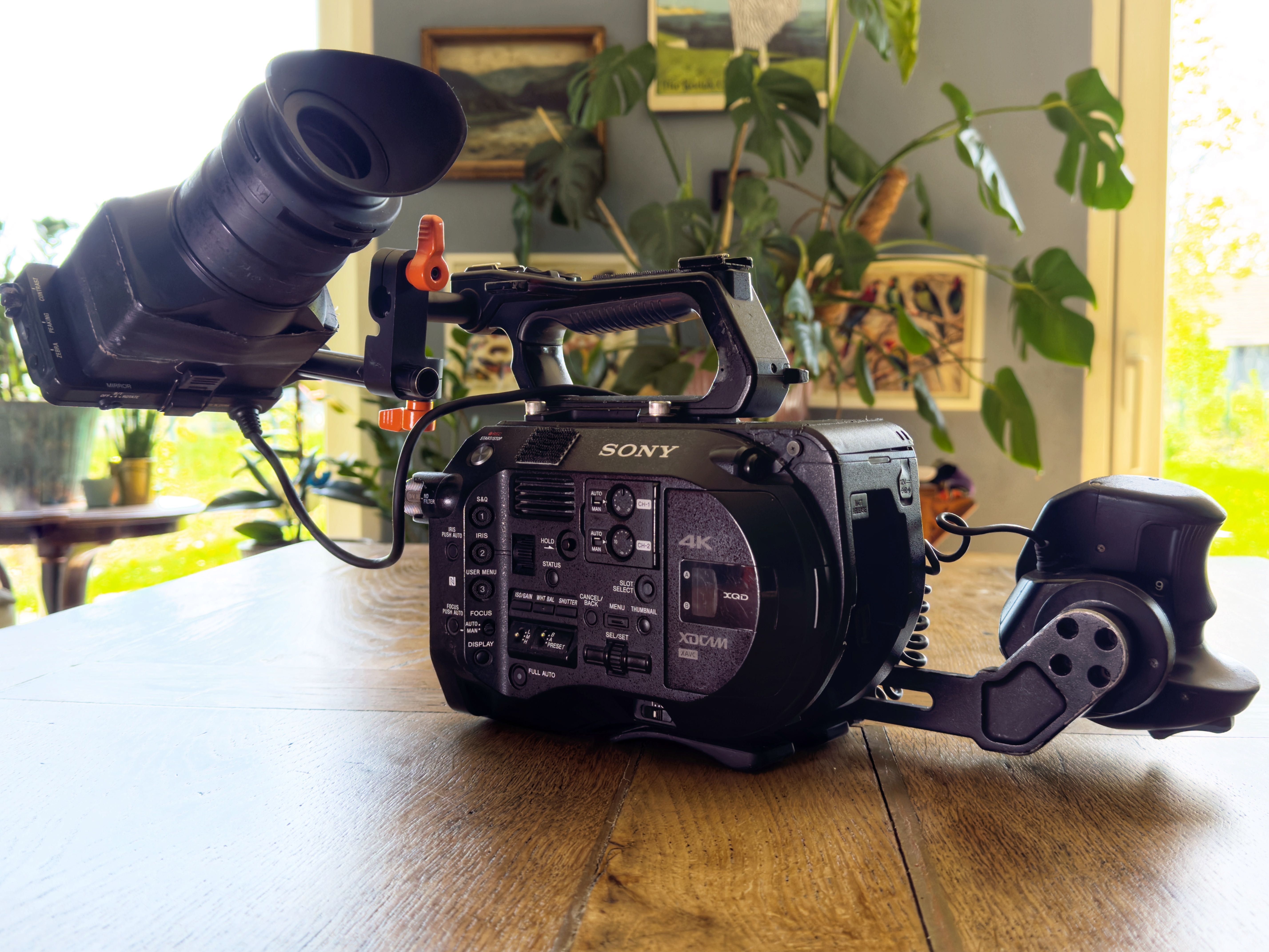 Sony FS7 - Bogaty zestaw, dodatkowy (nowy) monitorek