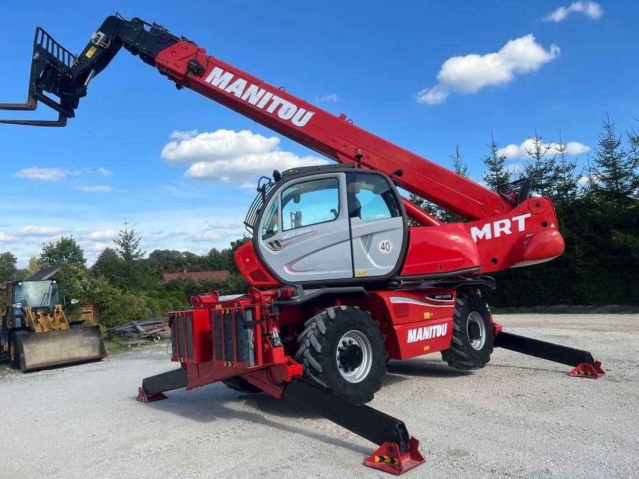 Manitou MANITOU ŁADOWARKA ROTO  widły  Manitou MRT 2540 Privilege Plus PILOT obrotowa 360 dodatkowa hydraulika  2150 2540 1840 2550 wys 24,6m zasięg 17.5 tony silnik MERCEDES opony Michelin 110kw ks.serw 2015r 1 wł manitka roto ładowarka obrotowa  MANITOU