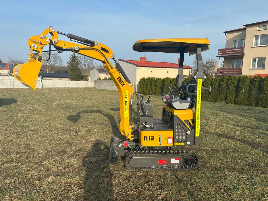 Wypożyczalnia Wynajem Minikoparka 1.3t  Wywrotka zagęszczarka 500kg