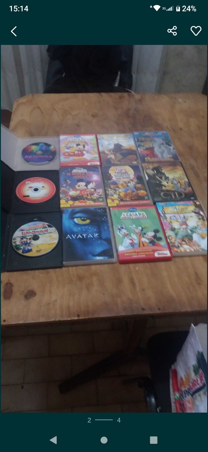 DVDs original de criança e etc..