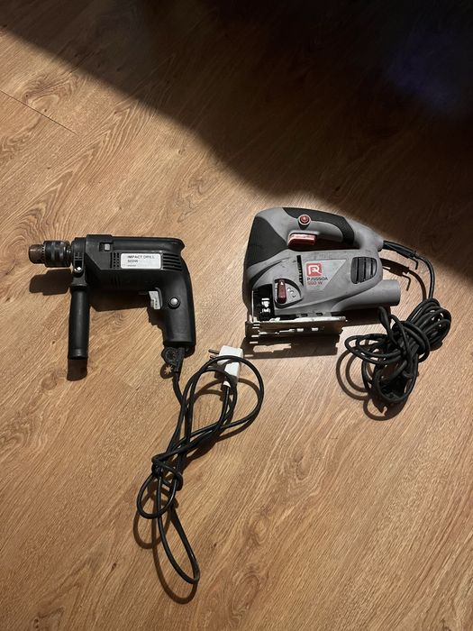 Wyrzynarka + wiertarka udarowa. Sprawne. Zestaw. Okazja