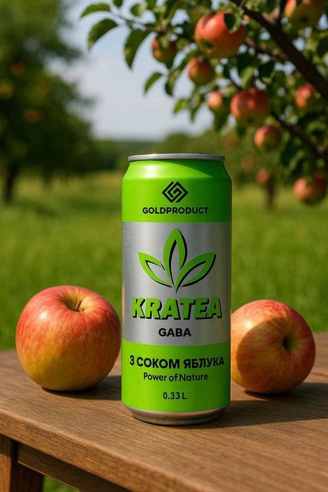 KRATEA GABA + CBD • Напій для релаксу • Яблуко