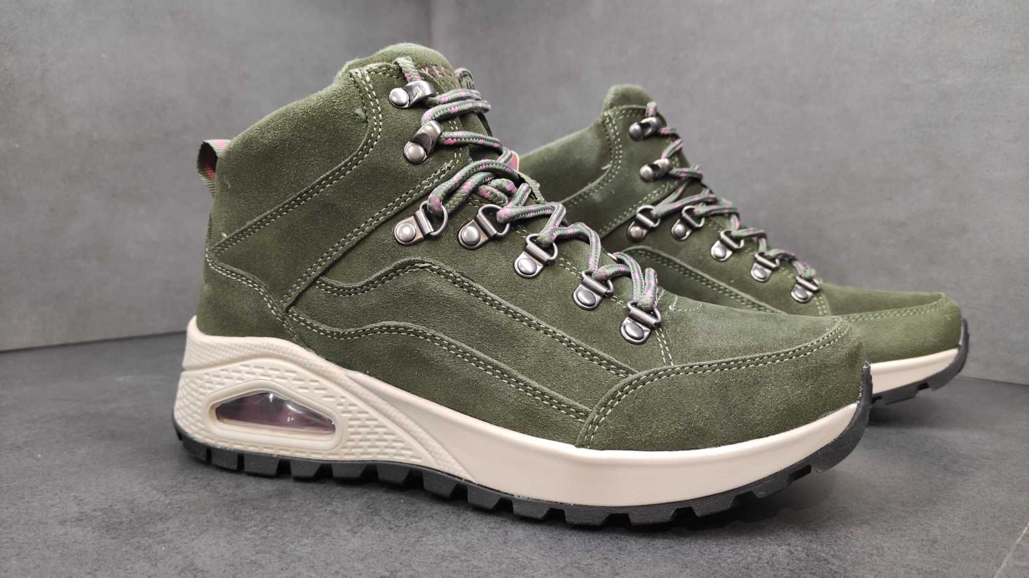 Кросівки кроссовки ботинки  Skechers Uno Rugged One Olive Boots