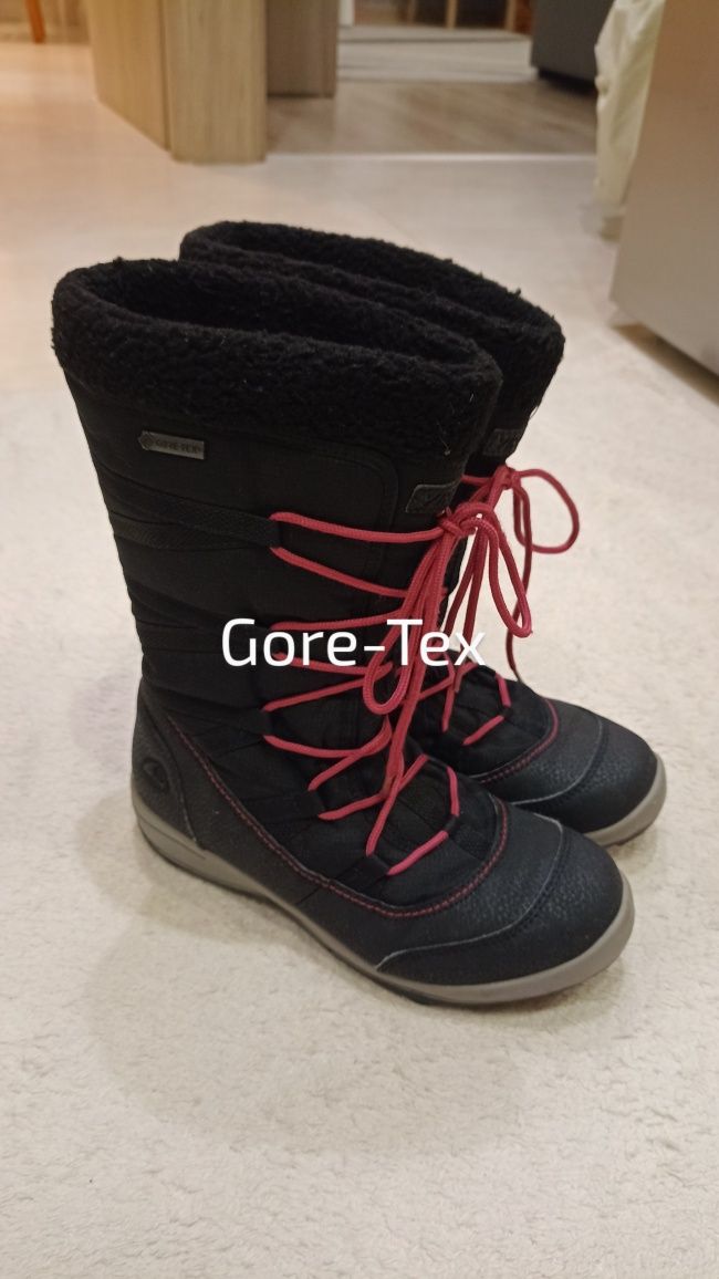 Buty zimowe śniegowce kozaki, nieprzemakalne, Gore-Tex Viking 34