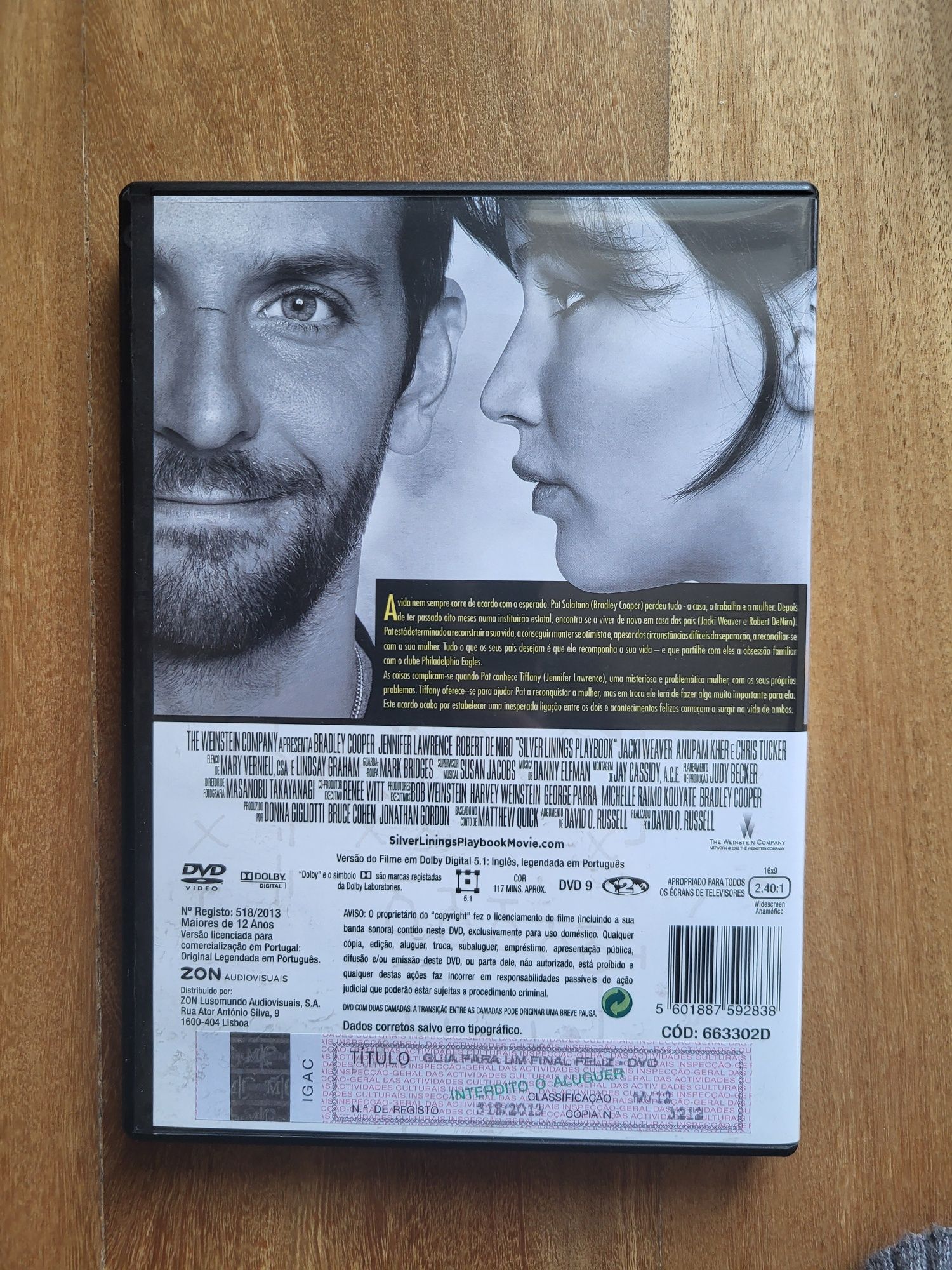 DVD | "Guia para um Final Feliz" ou "Silver Linings Playbook"