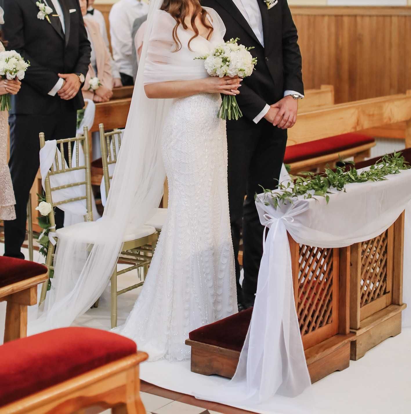 Suknia ślubna Syrenka / Rybka z trenem