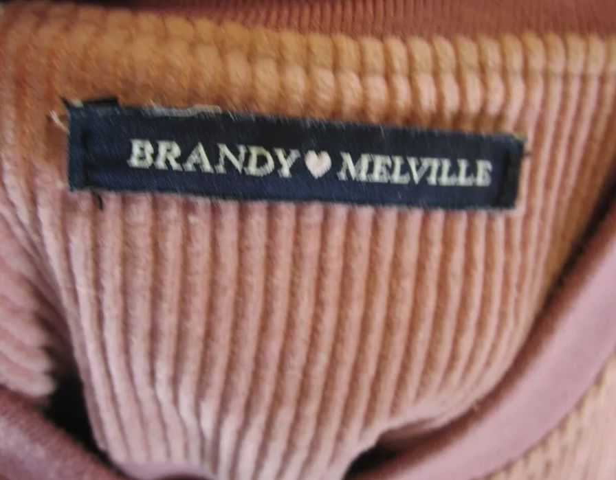 Куртка Brandy Melville, женский вельветовый хлопковый бомбер