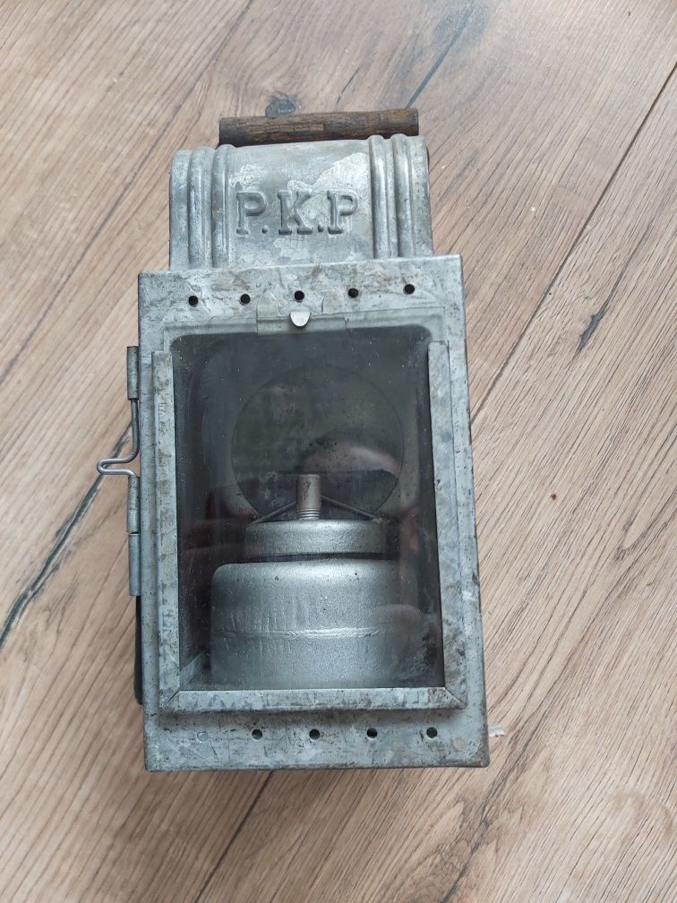 Stara lampa kolejowa karbidowa  - sygnowana  PKP, orginalna
