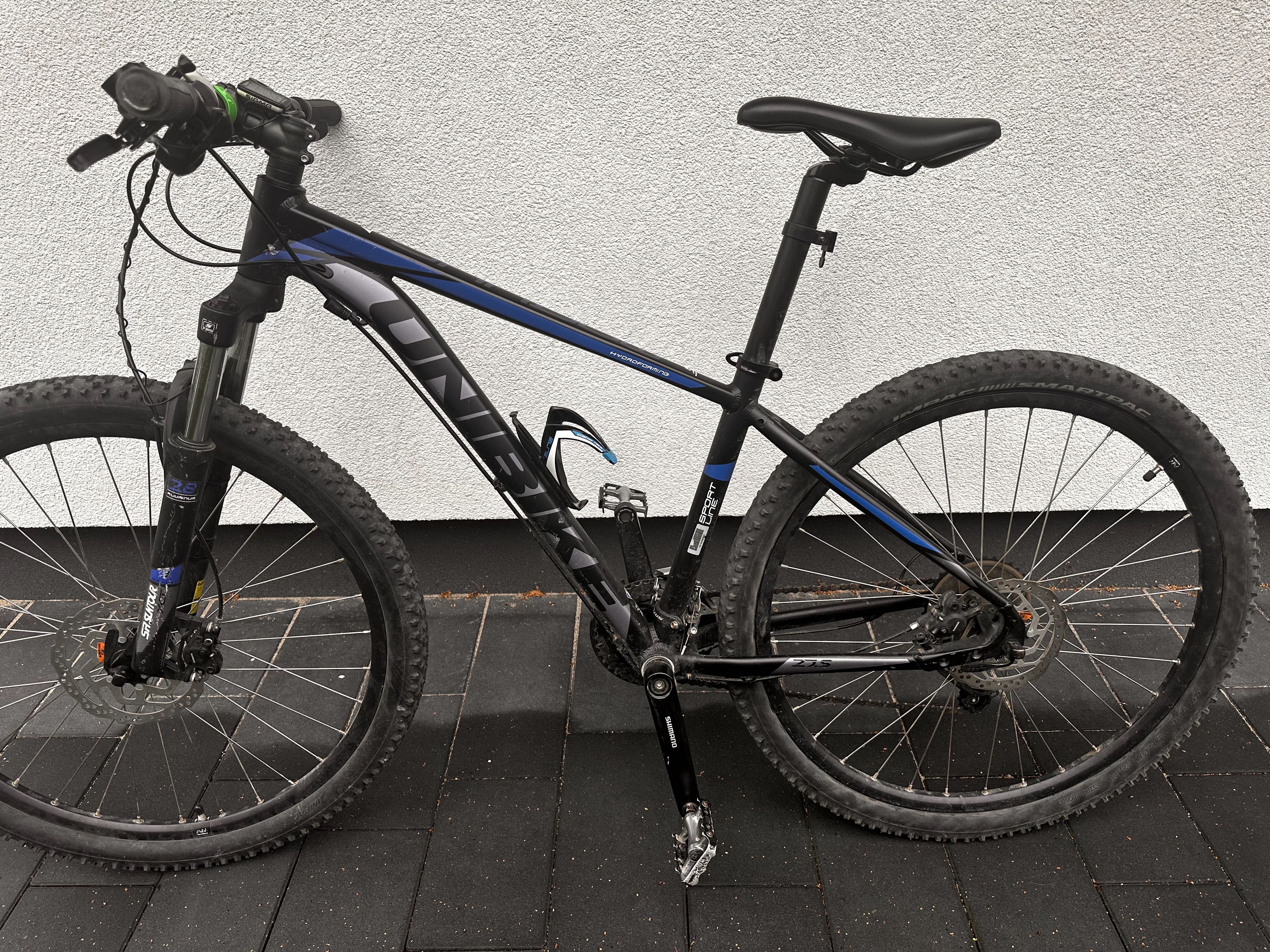 Unibike shadow 27.5 czarno- niebieski rower