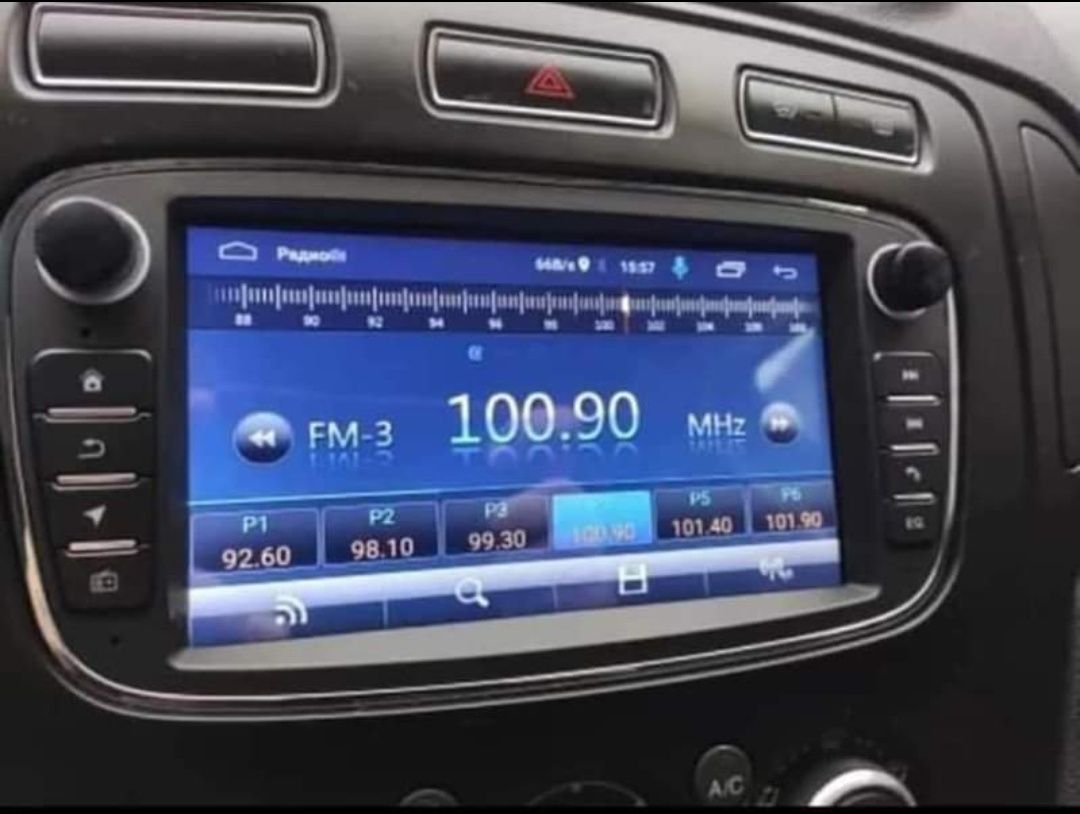 Rádio Android 13 com GPS Ford Focus/ Ford S-max /Mondeo/ Galaxy (Artig