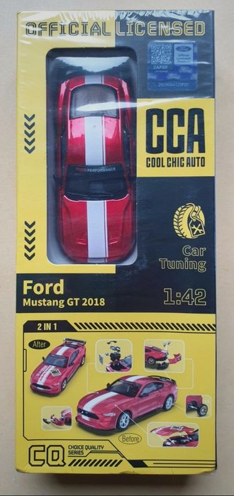 Tuning set Ford Mustang GT 2018 1:42 CCA die cast model