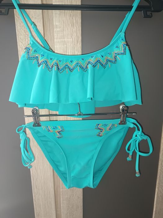 Kostium kąpielowy bikini XS/S z koralikami