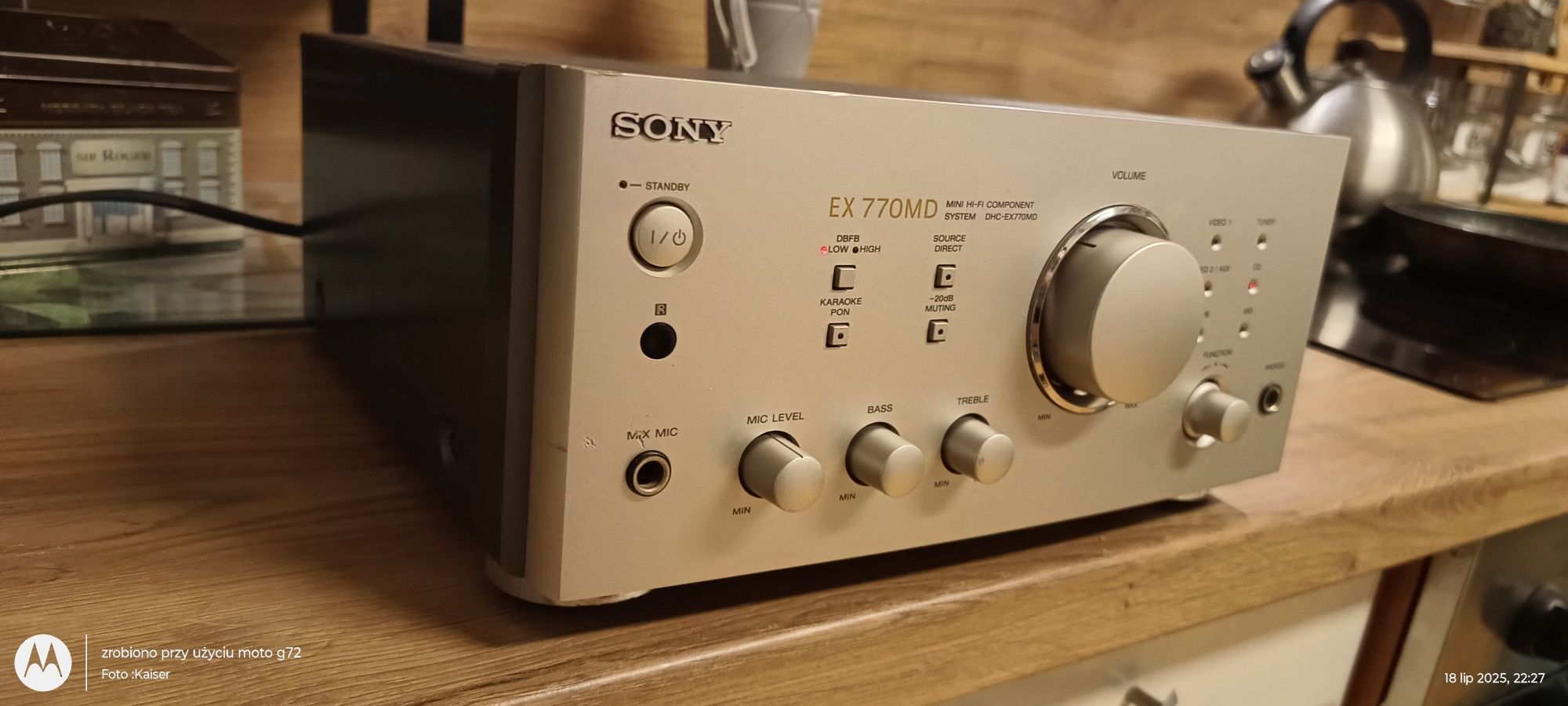 Wzmacniacz Hi-Fi Component System Sony DHC-EX770MD