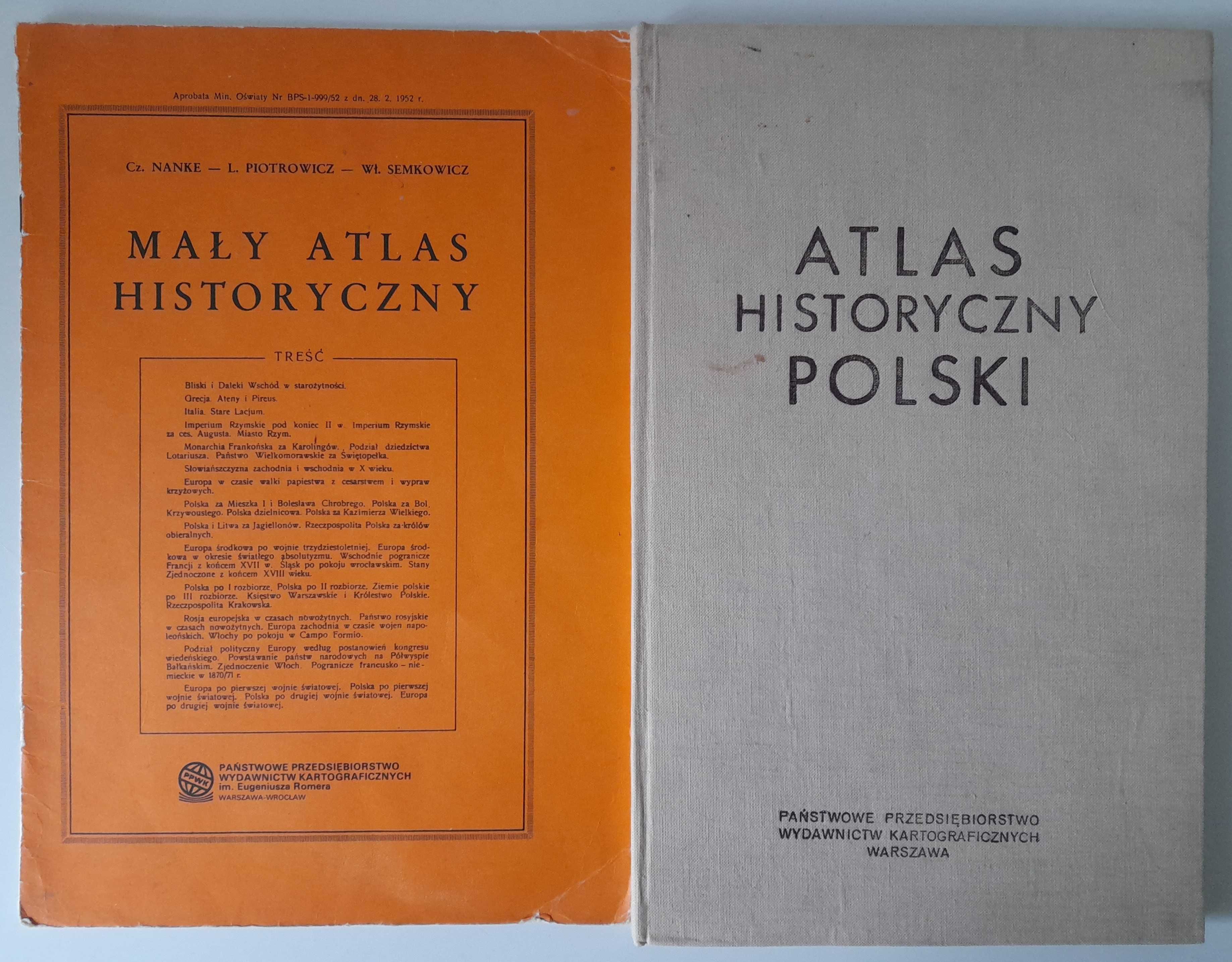 Mały atlas historyczny Cz. Nanke, Atlas historyczny Polski