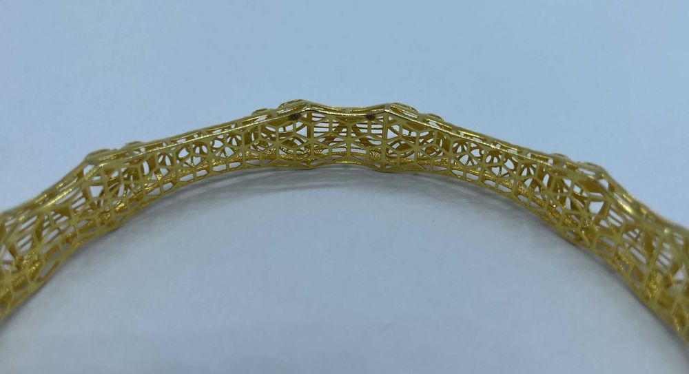 Śliczna złota bransoletka / KOŁO / 8,51g p585 21cm /STERNA złoto