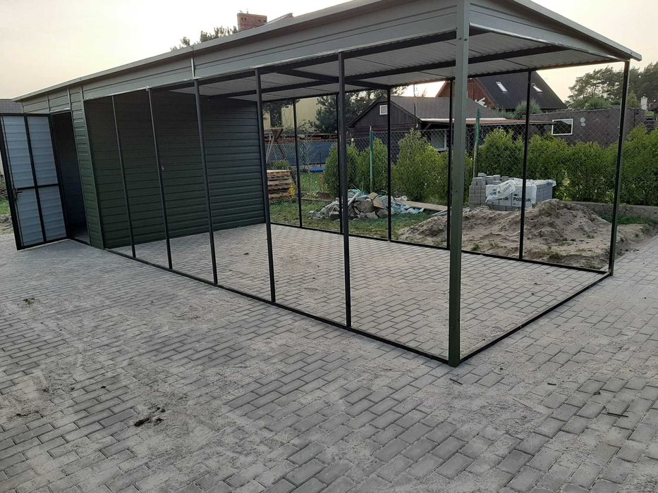 Garaż Blaszany z otwartą przestrzenią|Wiata Garaże Blaszane -Maj-Blach