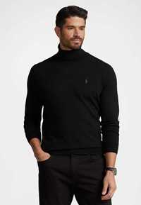 Polo Ralph Lauren sweter golf merino wool wełniany czarny m