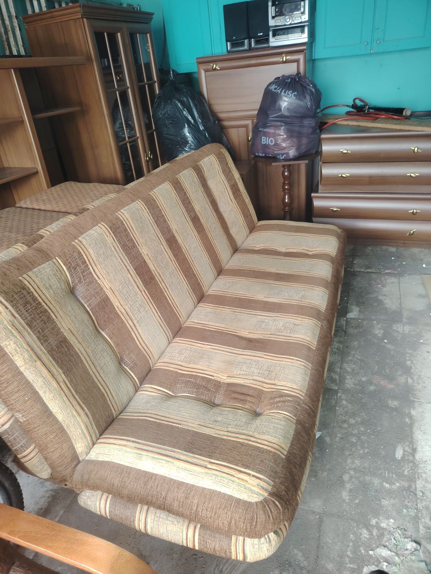 Sofa 2 fotele i stolik