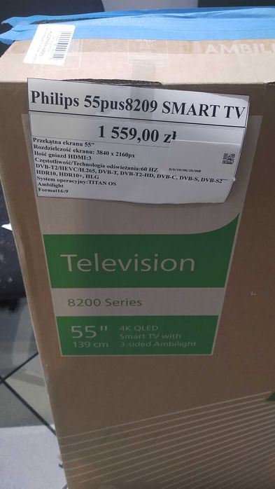 Philips 55pus8209 GWARANCJA
