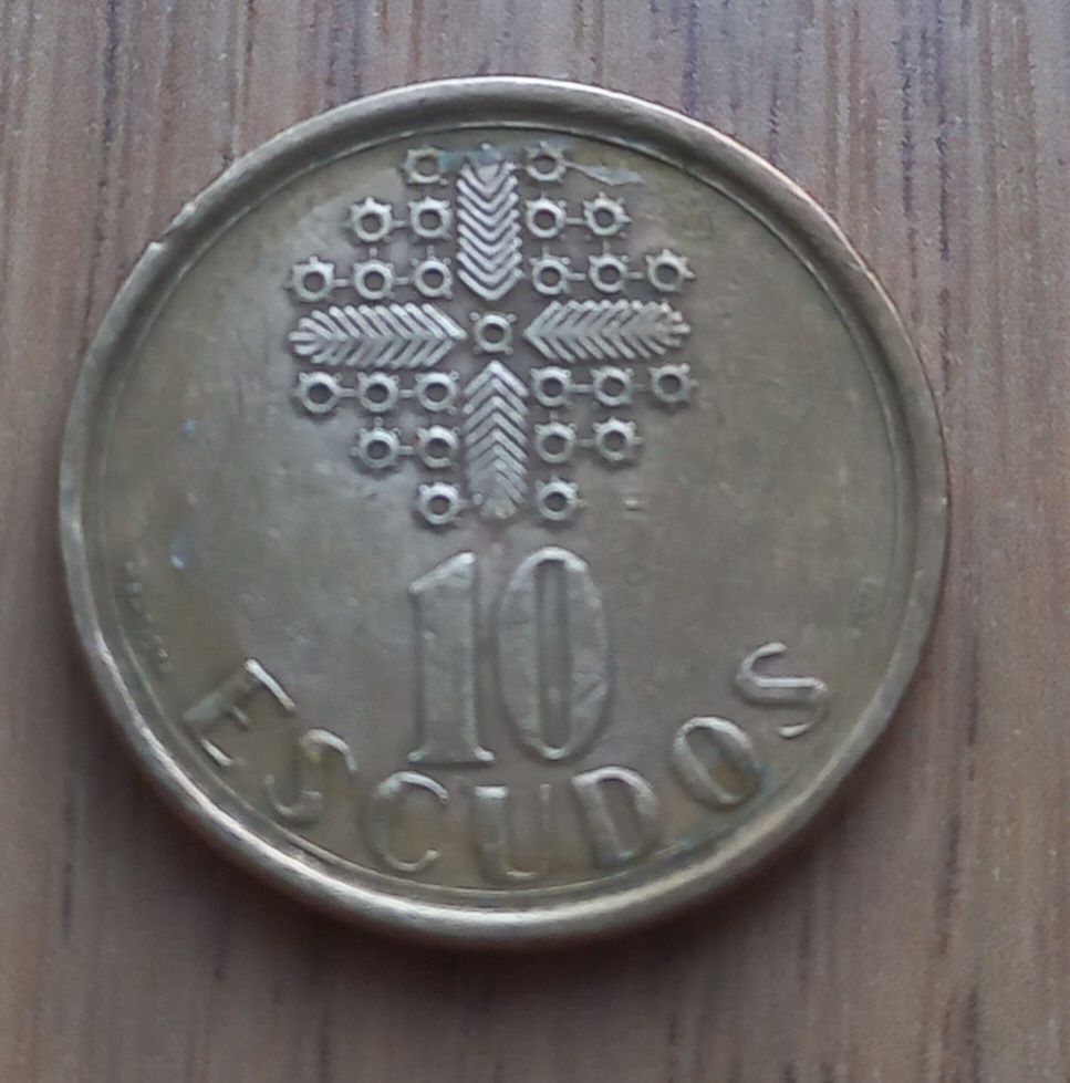 10 escudo 1987 r. Portugalia