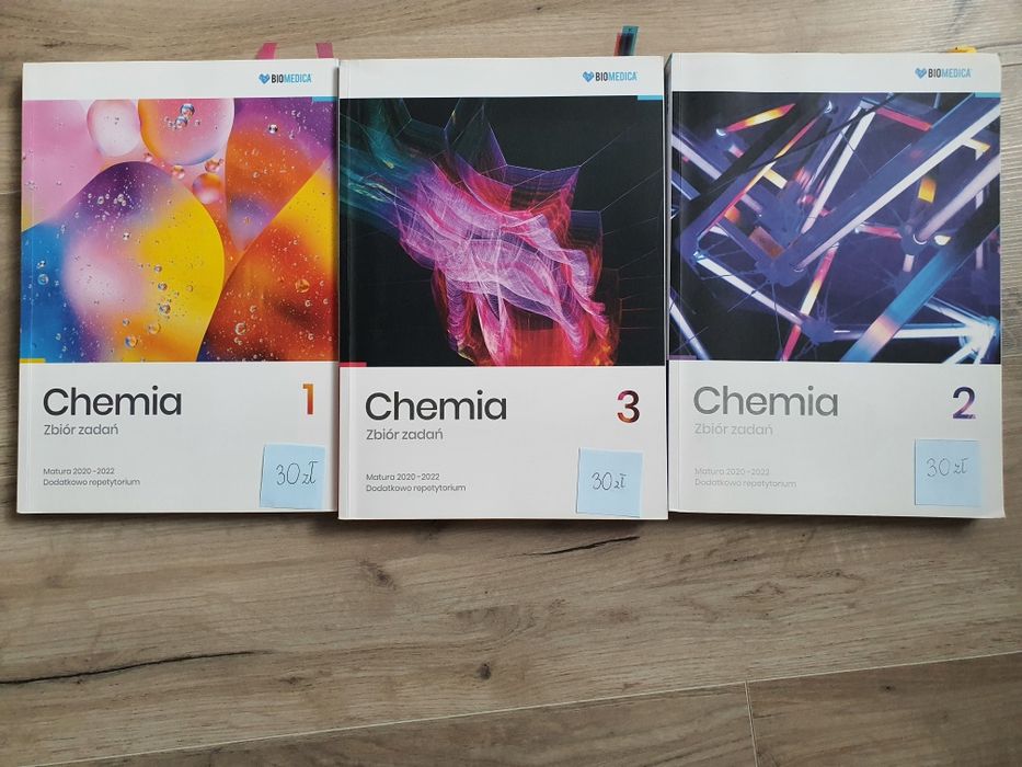 Zestaw zbiorów zadań z chemii wydawnictwa biomedica