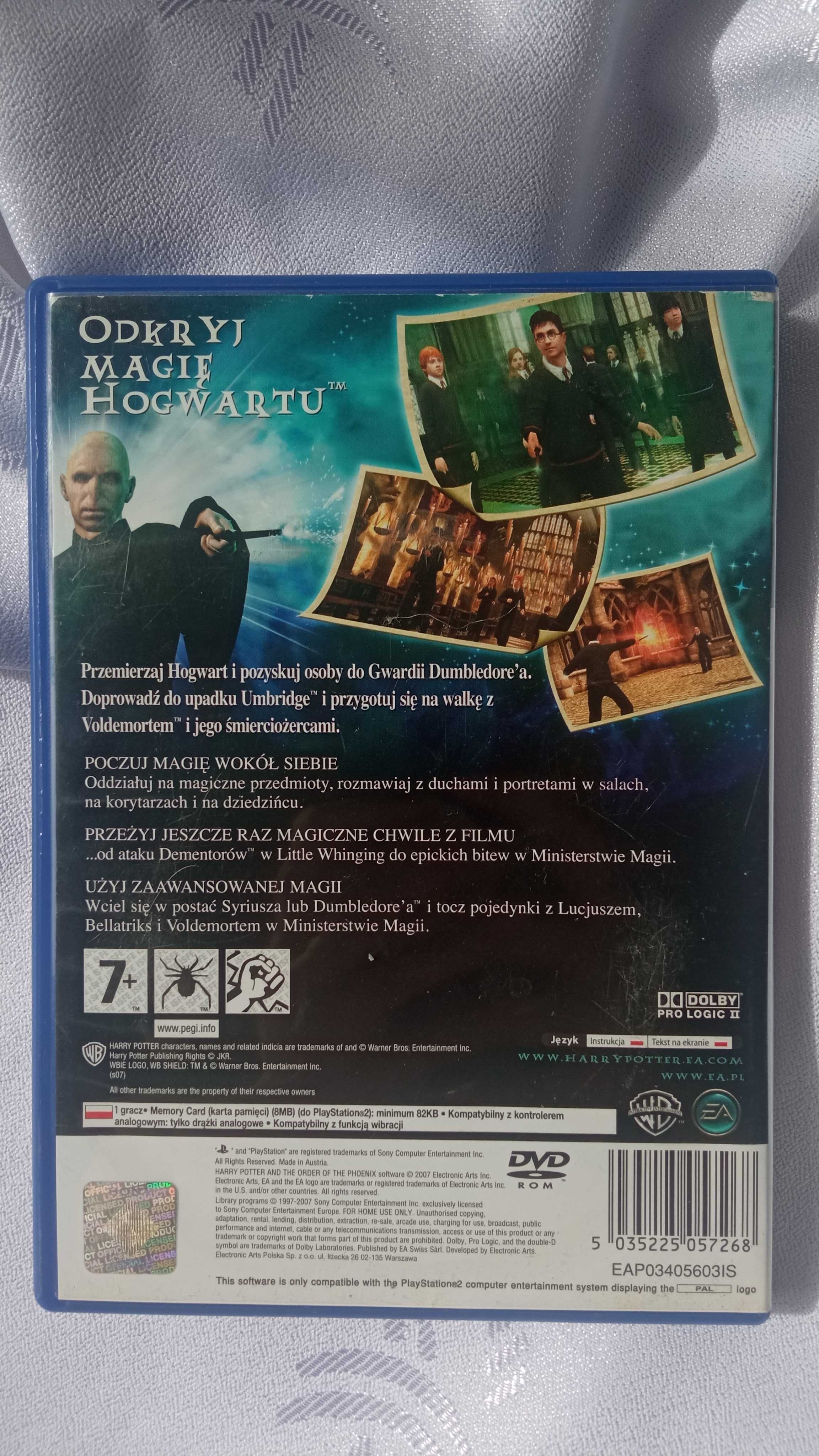 PS2 - Harry Potter i zakon Feniksa PL (wersja w języku polskim)
