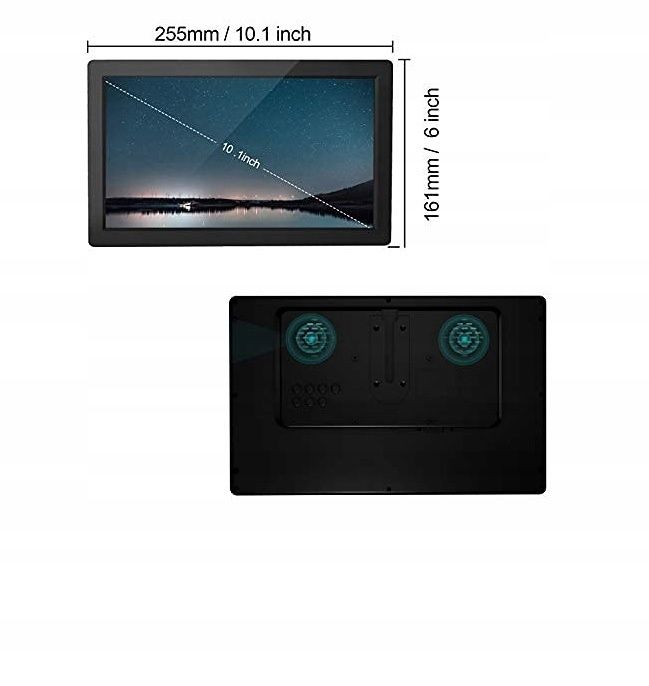 Monitor przemysłowy quimat 10.1 cala hdmi vga av