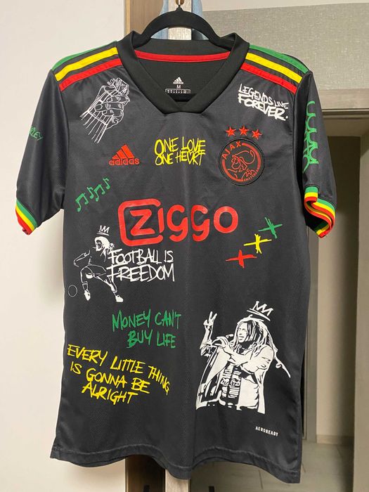 Футболка ігрова Ajax x Bob Marley сезону 2021/2022 (3-й комплект)