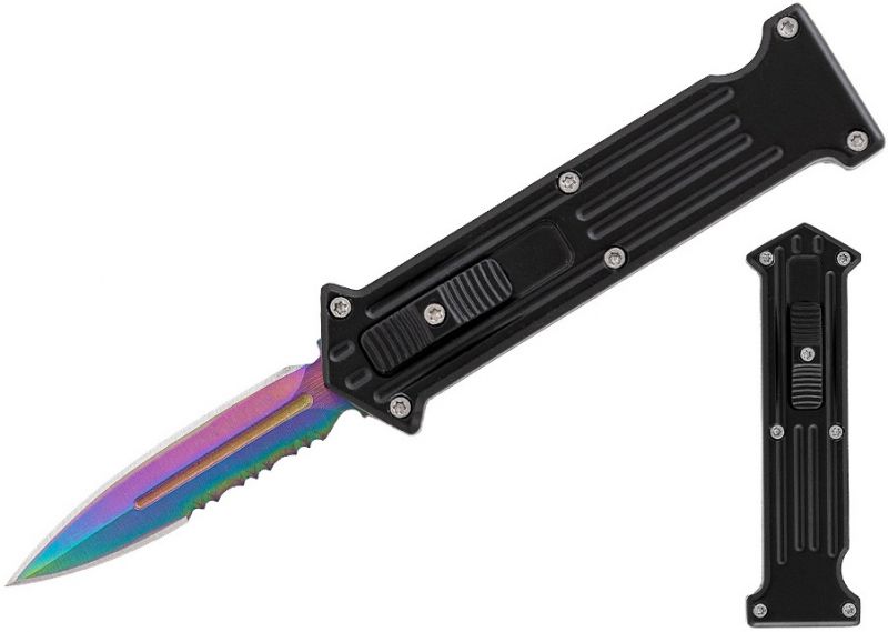 Nóż Sprężynowy OTF Bsh Adventure Automat OTF-7 Rainbow