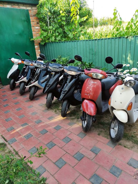 Скутера з контейнера без пробігу по Україні Honda Suzuki Yamaha