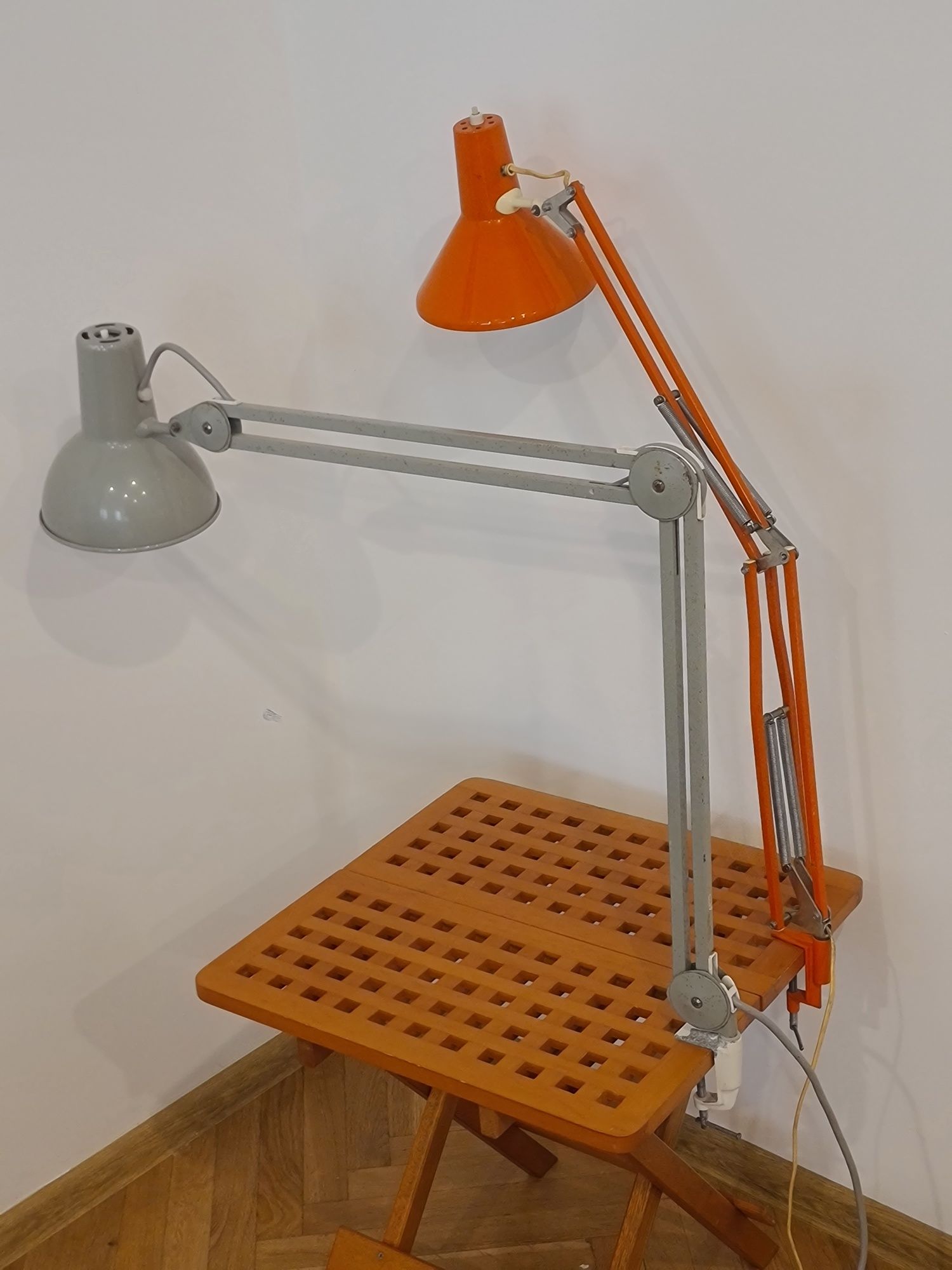 Stare lampy kreślarskie Luxo oraz HCF Denmark