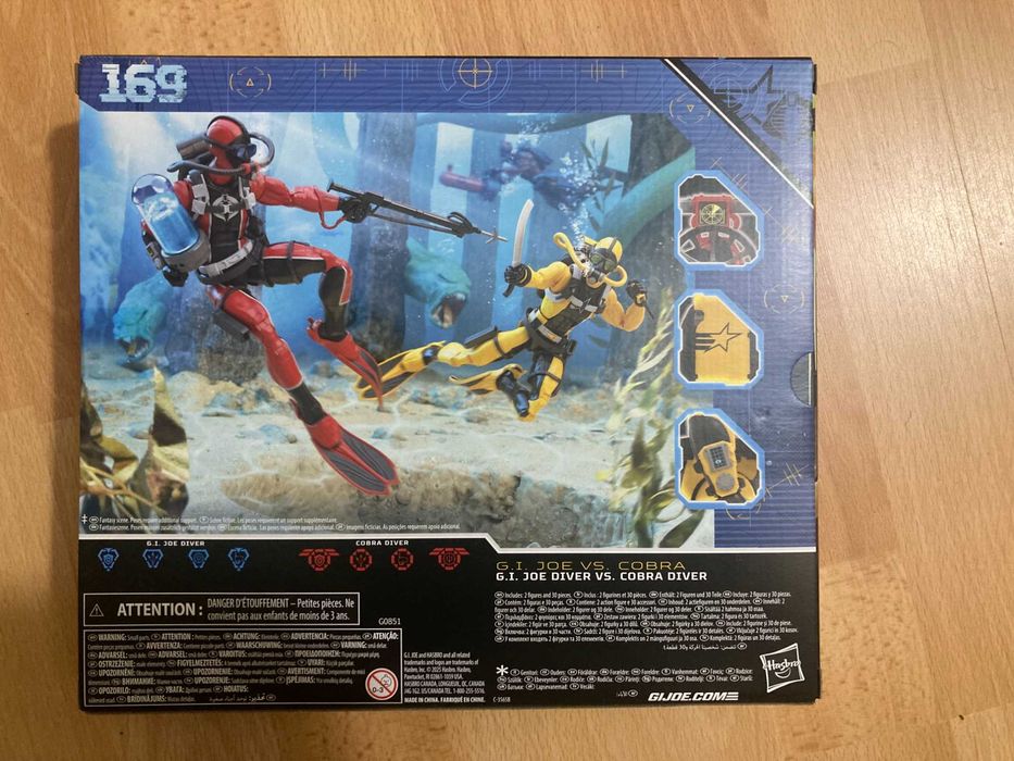 Figurka G.I. Joe Classified Series G.I. Joe Diver & Cobra Diver Nr.169