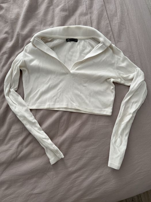 топ на довгий рукав zara