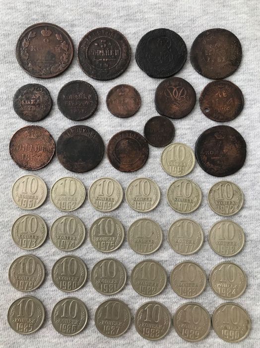 Наборы Монет Советы, монеты Мира,Царские.100% Оригинал.