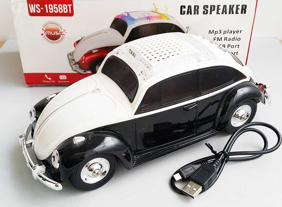 WS-1958BT Car Speaker Volkswagen Garbus TAXI głośnik radio Bluetooth
