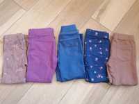 5szt zestaw jeggins legginsy 104