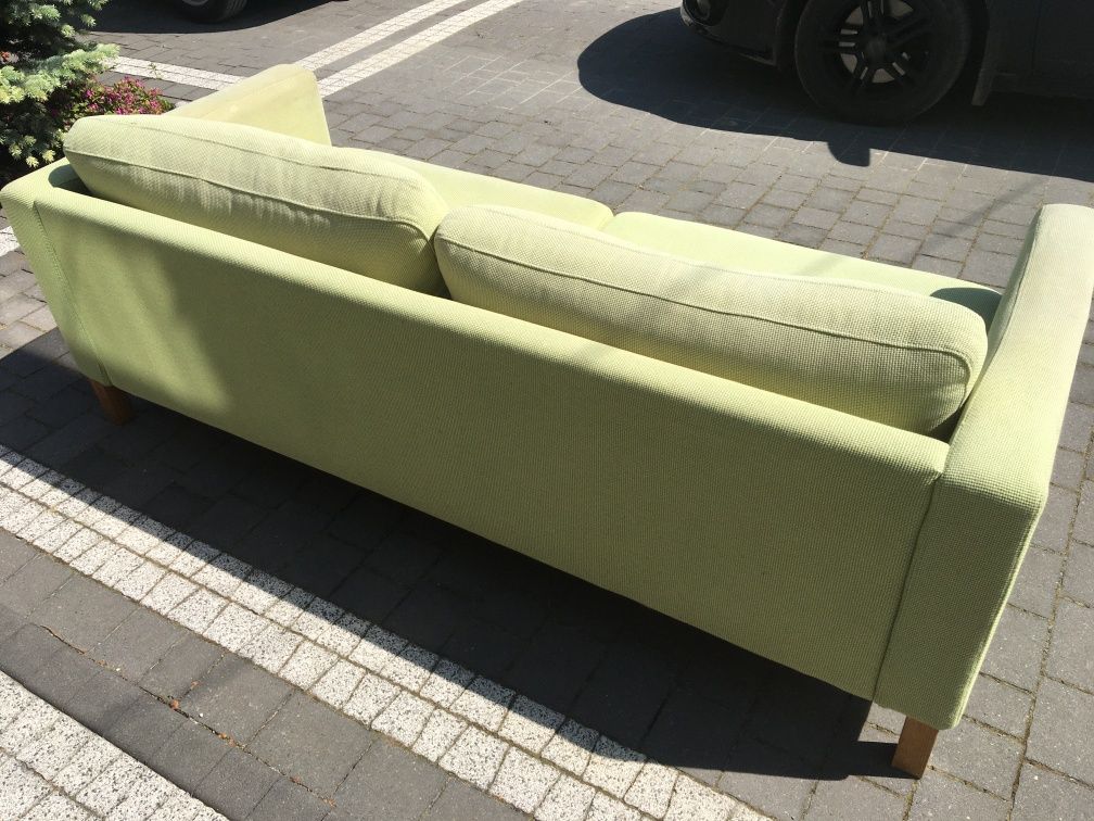 Sofa IKEA KARLSTAD 3 zielona kanapa do salonu zieleń PÄRUP parup 206