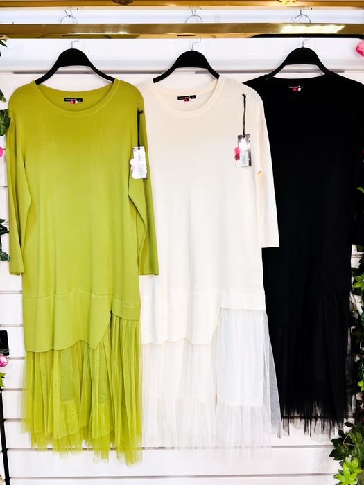 Платье трикотаж верх+фатин низ