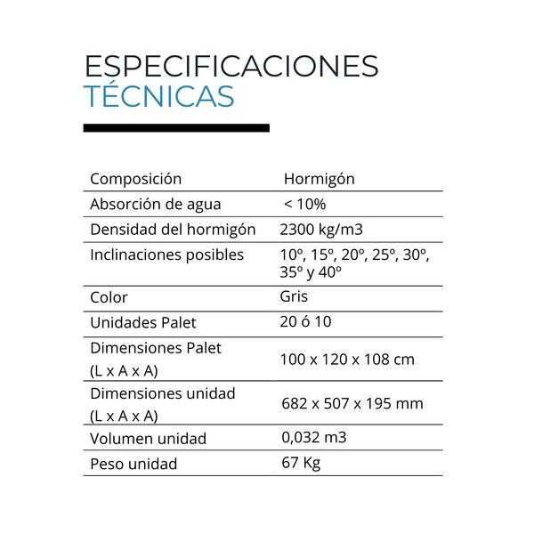 Base Regulável em Betão para Módulo Fotovoltaico - NOVIDADE