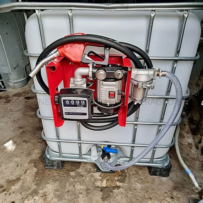 Єврокуб Міні Азс, 1000 літрів резервуар, заправна станція 12 вольт