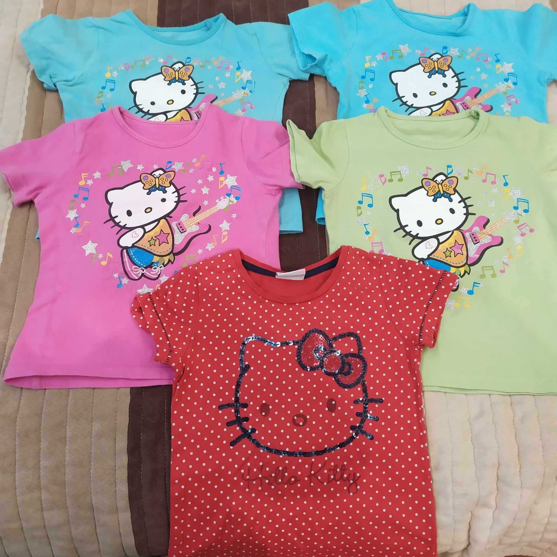 Dziewczęca podkoszulka Hello Kitty 92-104 Next 5 sztuk za 11zł.