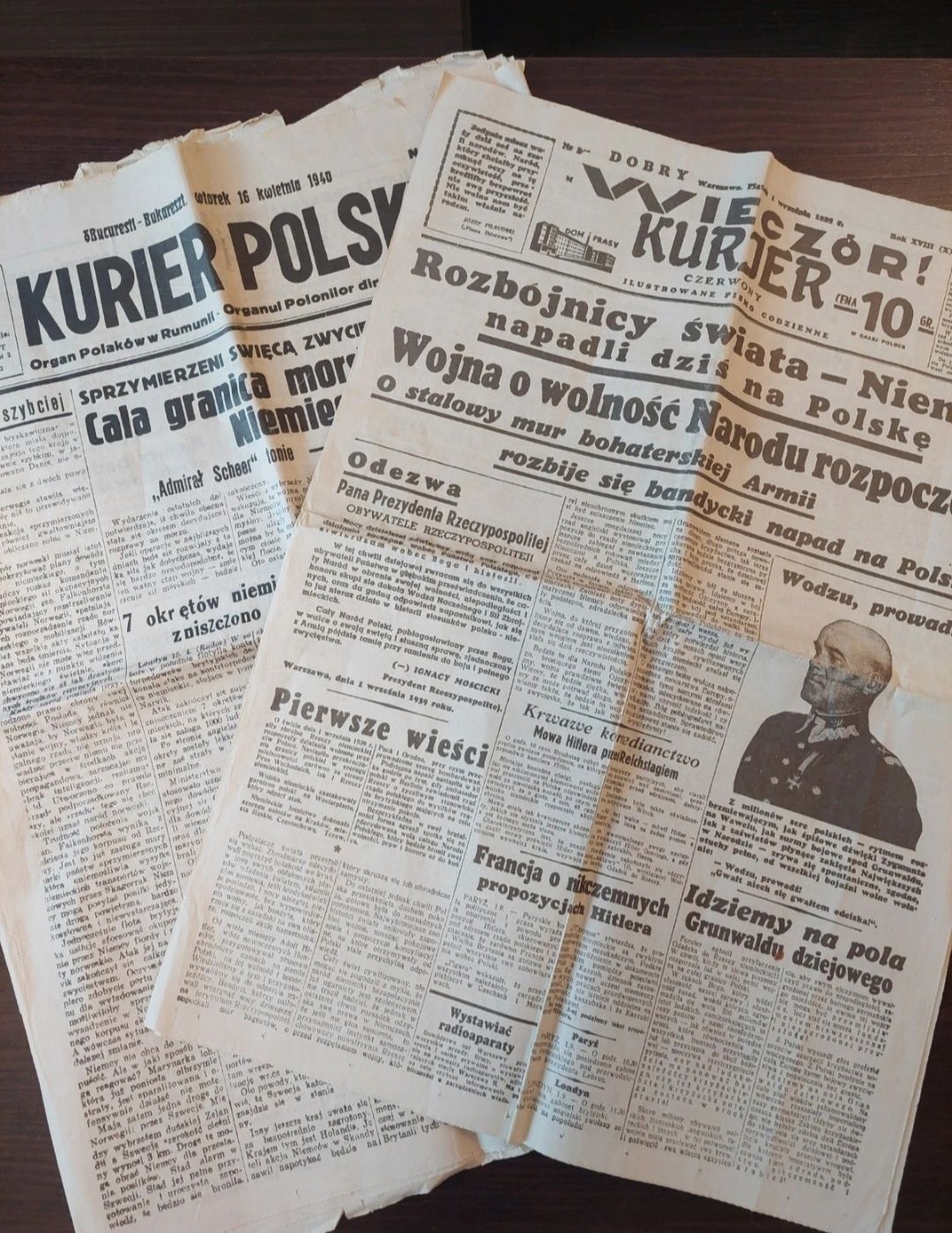 Stare gazety dwie sztuki