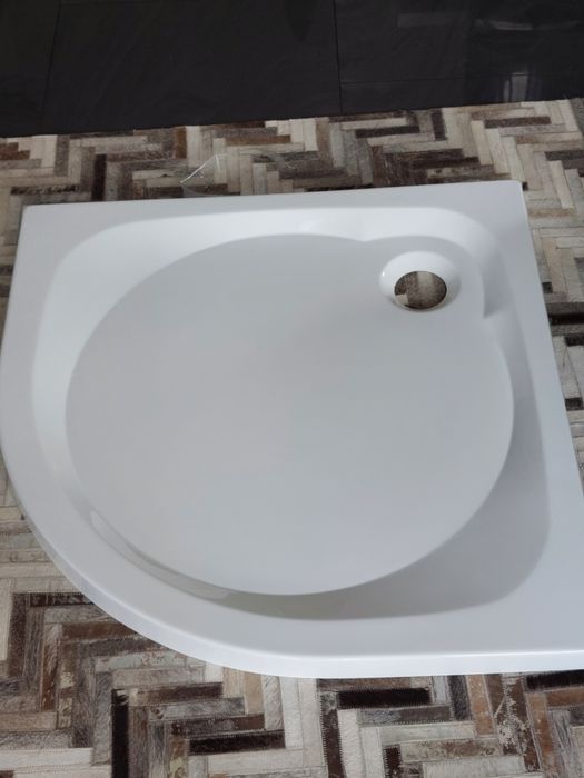 Brodzik półokrągły 90x90 posadzkowy New Trendy Cantare