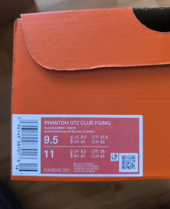 Chuteiras Nike Phantom GT2 T42.5 e 43